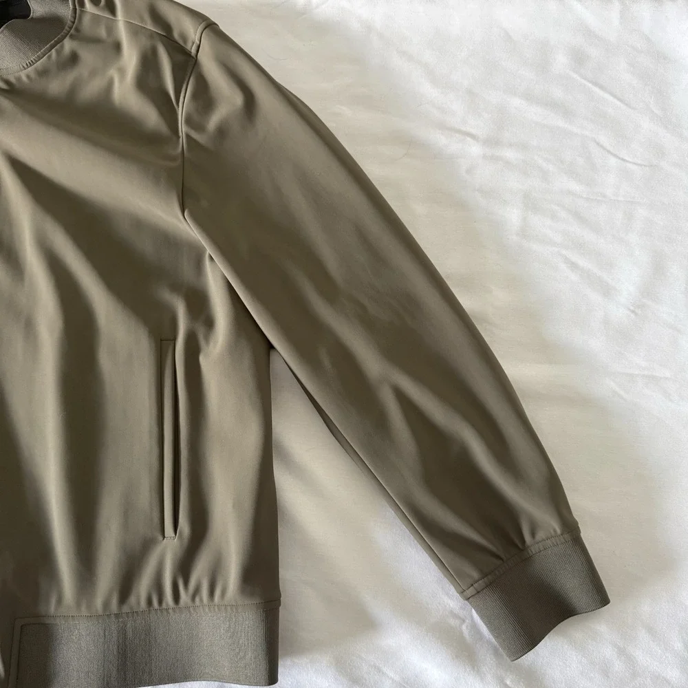 Theory Murphy Bomber Jacket Precision Ponte Tarmac Mens XXL Quiet Luxury Green